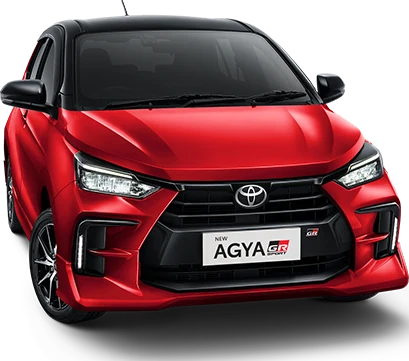 Toyota Agya pilihan warna Black - Red dengan harga mulai Rp 221.970.000 di Samarinda – diskon agya gr