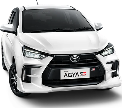 Foto Toyota Agya White untuk membandingkan pilihan warna sebelum membeli di Samarinda (diskon agya gr)