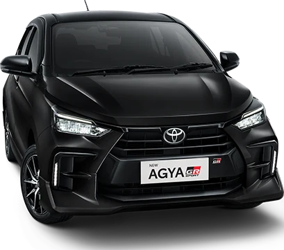 Toyota Agya warna Black – salah satu dari 6 pilihan warna resmi (diskon agya gr)