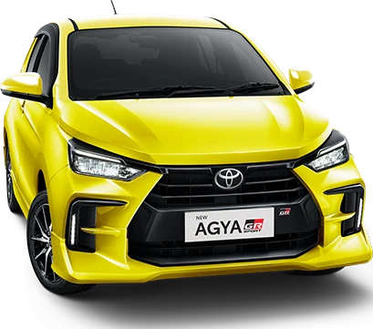 Toyota Agya warna Yellow – salah satu dari 6 pilihan warna resmi (diskon agya gr)
