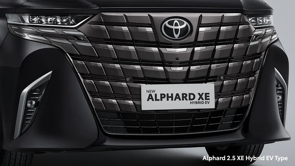 Detail eksterior Toyota Alphard (Luxury Front Grille) untuk pembeli di Samarinda (diskon alphard)