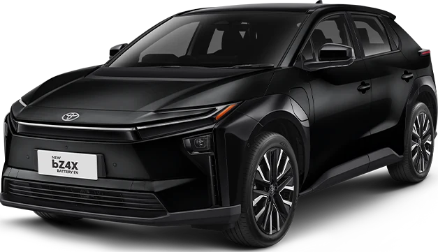 Foto Toyota bZ4X Attitude Black Mica untuk membandingkan pilihan warna sebelum membeli di Samarinda (promo bz4x)