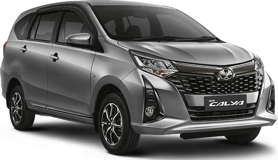 Foto Toyota Calya Silver Metallic untuk membandingkan pilihan warna sebelum membeli di Samarinda (promo calya)