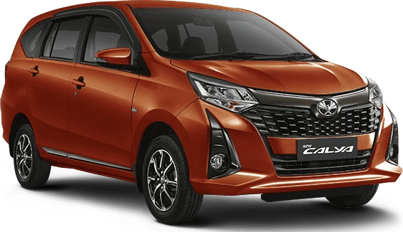 Toyota Calya Orange Metallic (Spot Order*): tampilan warna resmi, harga mulai Rp 221.270.000 OTR (promo calya)