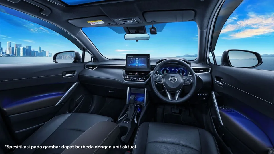 Tampilan dalam Toyota Corolla Cross – Sophisticated Dashboard Design; 4 varian mulai Rp 649.300.000 OTR (diskon corolla cross hybrid)