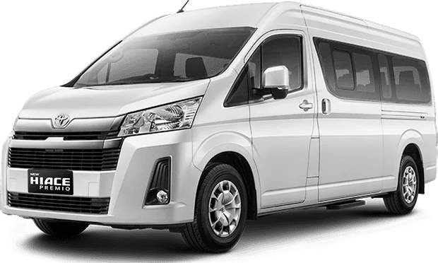Warna White pada Toyota Hiace, referensi promo hiace Samarinda