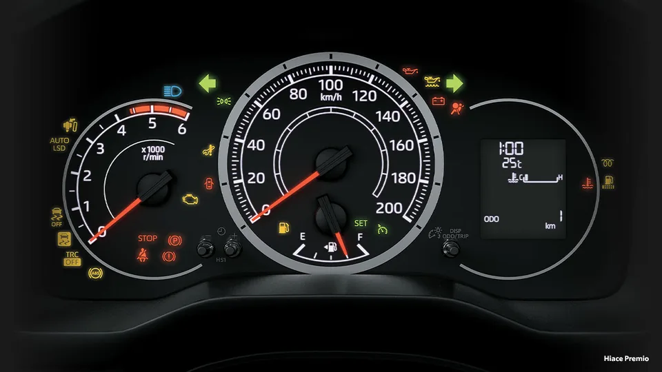 Tampilan dalam Toyota Hiace – Informative Instrument Panel (Hiace Premio); 2 varian mulai Rp 642.805.000 OTR (spek hiace)