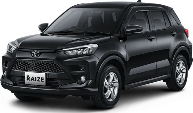 Warna Black pada Toyota Raize, referensi promo raize Samarinda