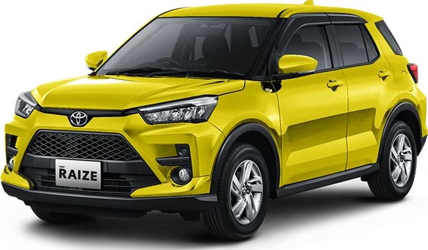 Toyota Raize Yellow SE (Spot Order**): tampilan warna resmi, harga mulai Rp 295.570.000 OTR (promo raize)