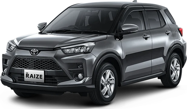 Toyota Raize warna Gray Metallic – salah satu dari 7 pilihan warna resmi (promo raize)