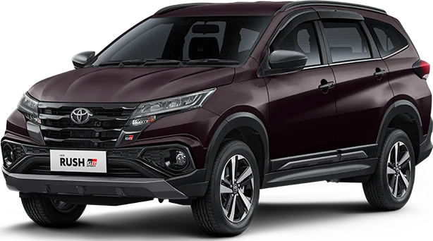 Toyota Rush berwarna Dark Red Mica Metallic (Spot Order*) – warna rush | harga Rp 347.320.000 OTR Samarinda
