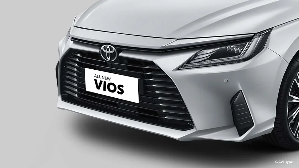 Foto detail bodi Toyota Vios: Bold Front Bumper and Grille (vios 2026 harga)
