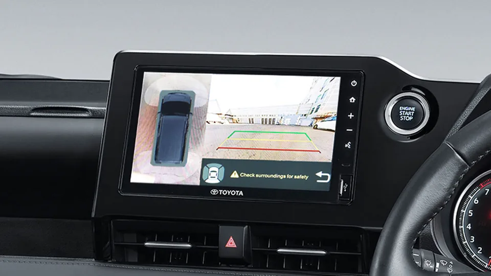 Foto interior Toyota Voxy: Convenient Panoramic View Monitor (diskon voxy)