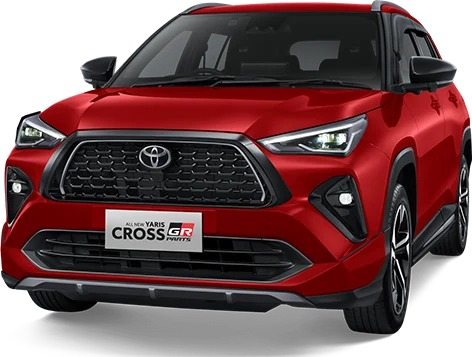 Toyota Yaris Cross Spicy Scarlet: tampilan unit resmi, OTR Samarinda mulai Rp 412.470.000 (warna yaris cross)