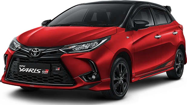 Toyota Yaris Black + Red Mica Metallic: tampilan warna resmi, harga mulai Rp 401.360.000 OTR (spek yaris)